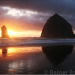The haystack at sunset