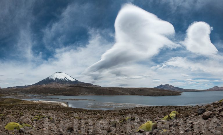 Parinacota and lake Chungara