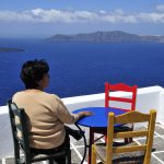 Terrace of our hotel Manos