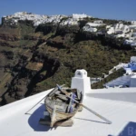 View of Oia from Fira