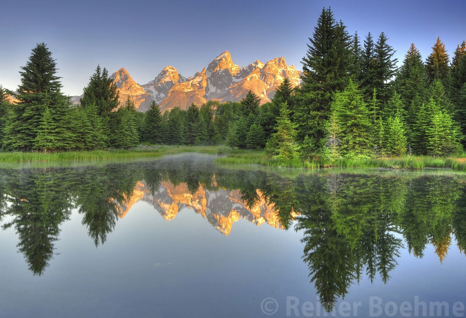 Early morning, Grand Teton – photo by Reiner Boehme
