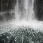 Milford sound waterfall