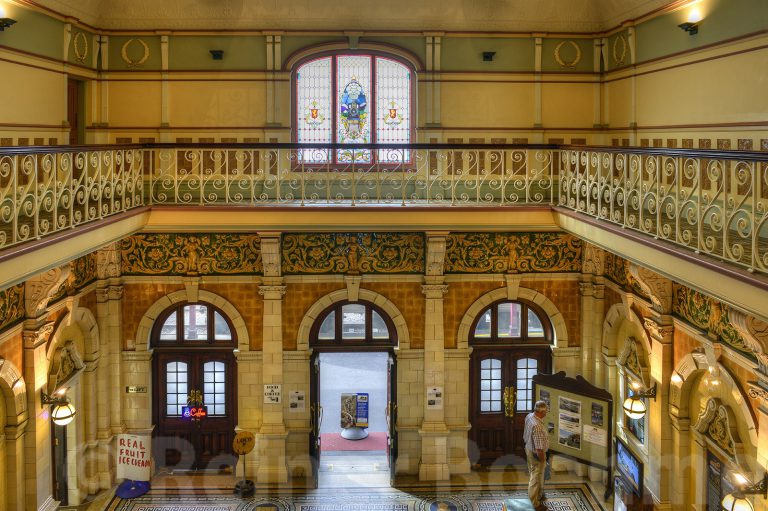 Dunedin railway station entrance area