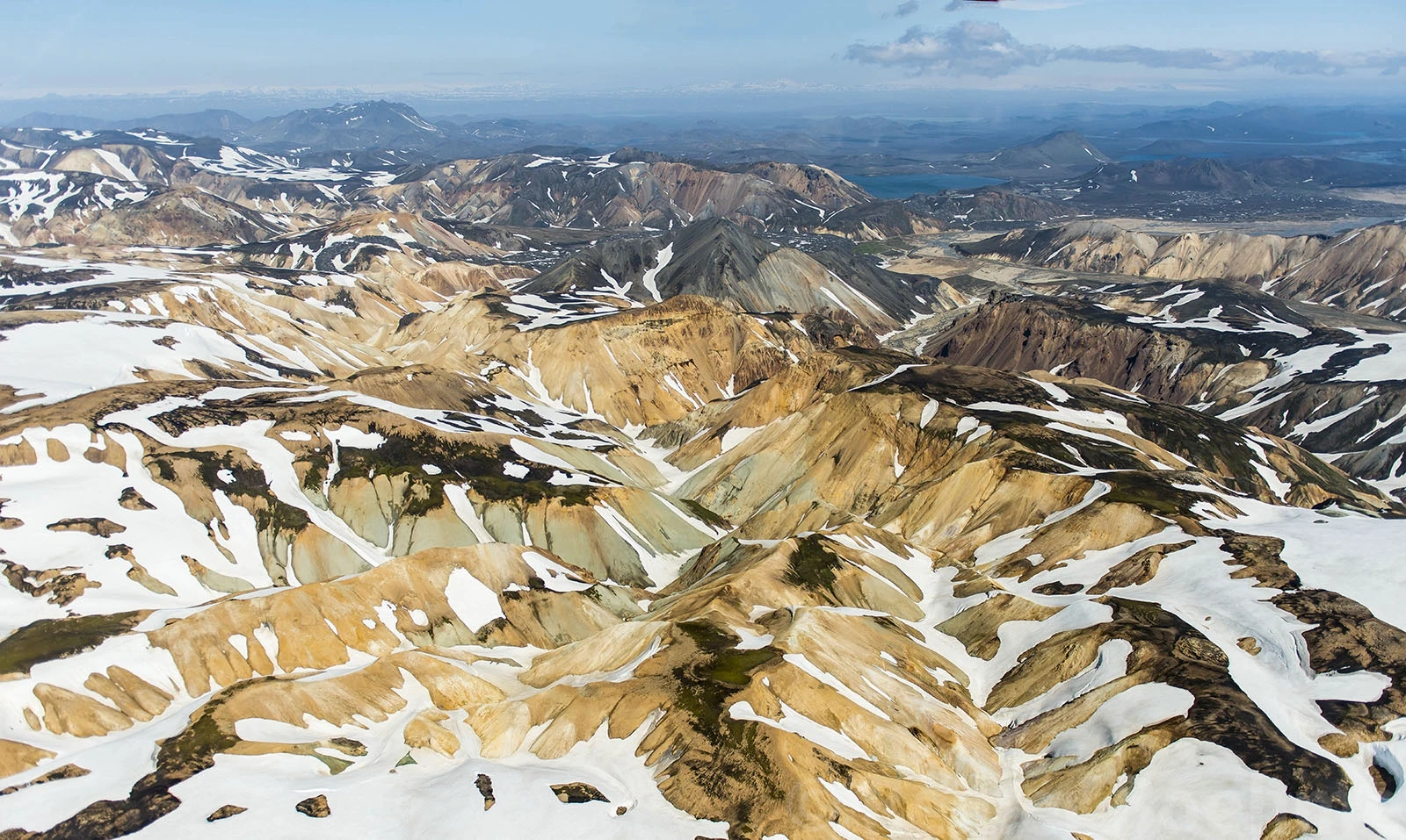 Landmannalaugar from the air, Iceland – photo by Reiner Boehme