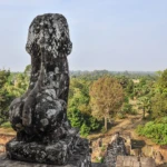 View over the vast temple area