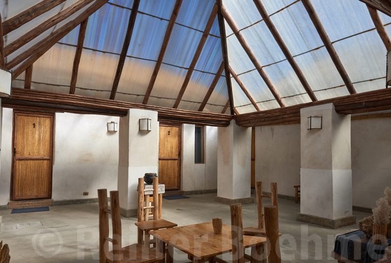 Interior of our salt hotel