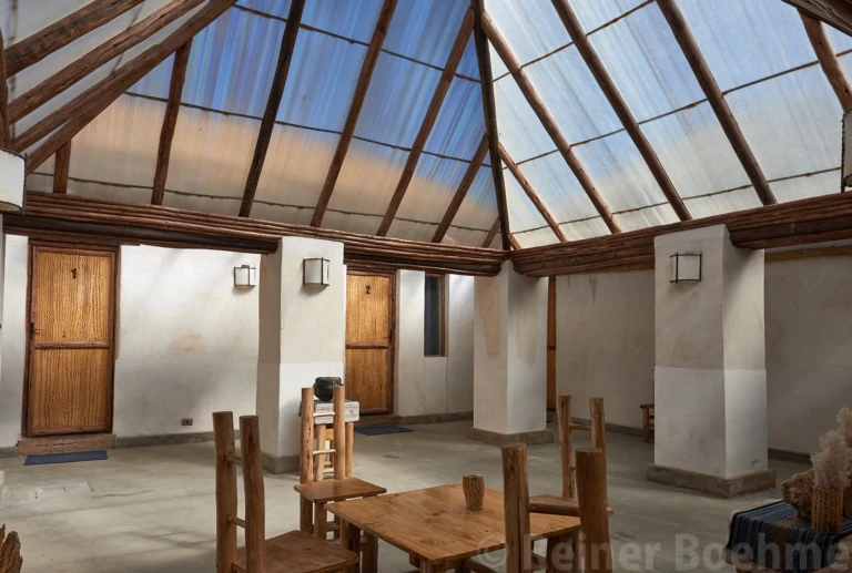 Interior of our salt hotel