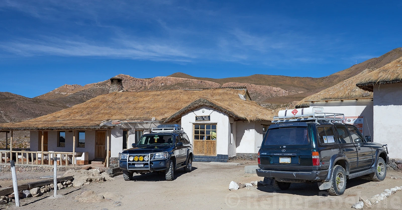Our hotel, built entirely from salt, Bolivia – photo by Reiner Boehme