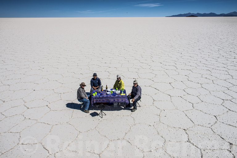 Lunch in the Uyuni salt flat