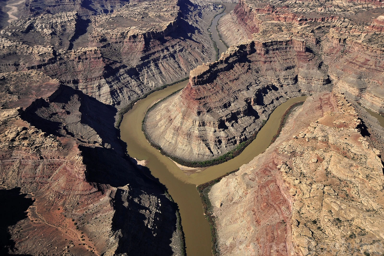 Green river confluence with colorado, Canyonlands and flight to Lake Powell – photo by Reiner Boehme