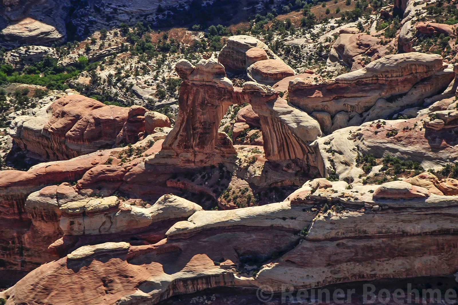 Angel arch, Needles district, Canyonlands and flight to Lake Powell – photo by Reiner Boehme