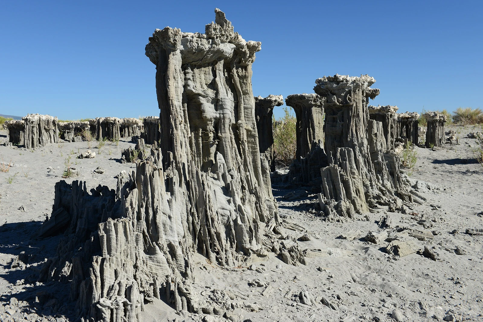 Navy beach structures, Mono Lake – photo by Reiner Boehme