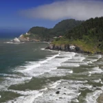 Heceta head shoreline