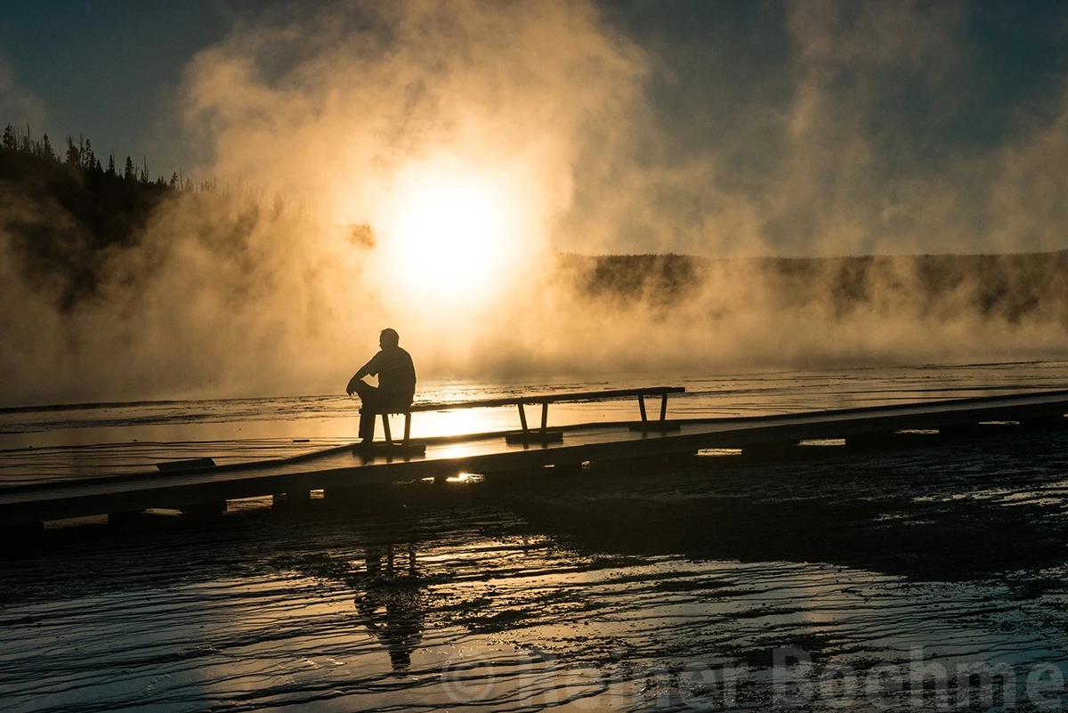 Steam everywhere, Yellowstone NP – photo by Reiner Boehme