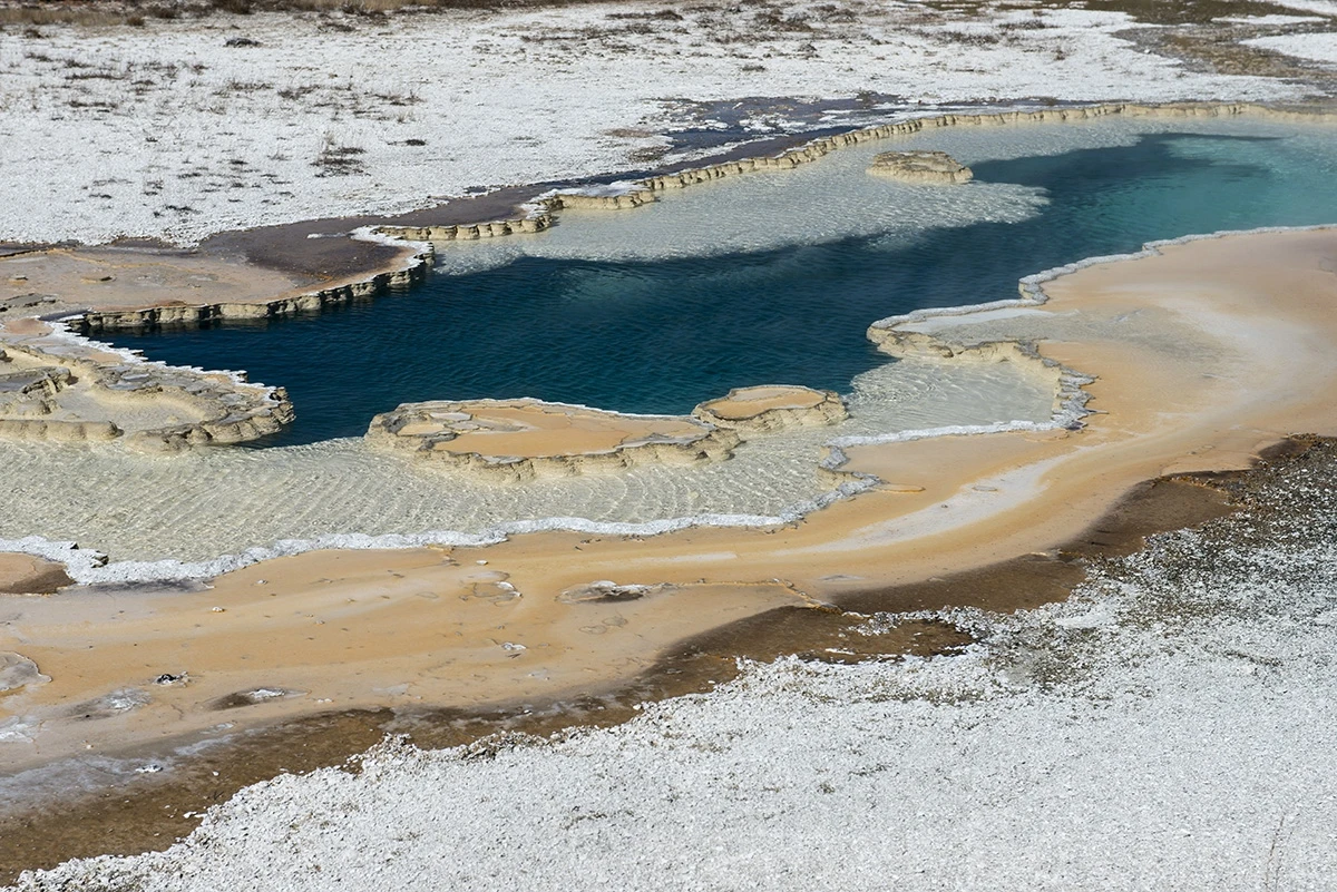Visitor centre’s walk to geysirs, Yellowstone NP – photo by Reiner Boehme
