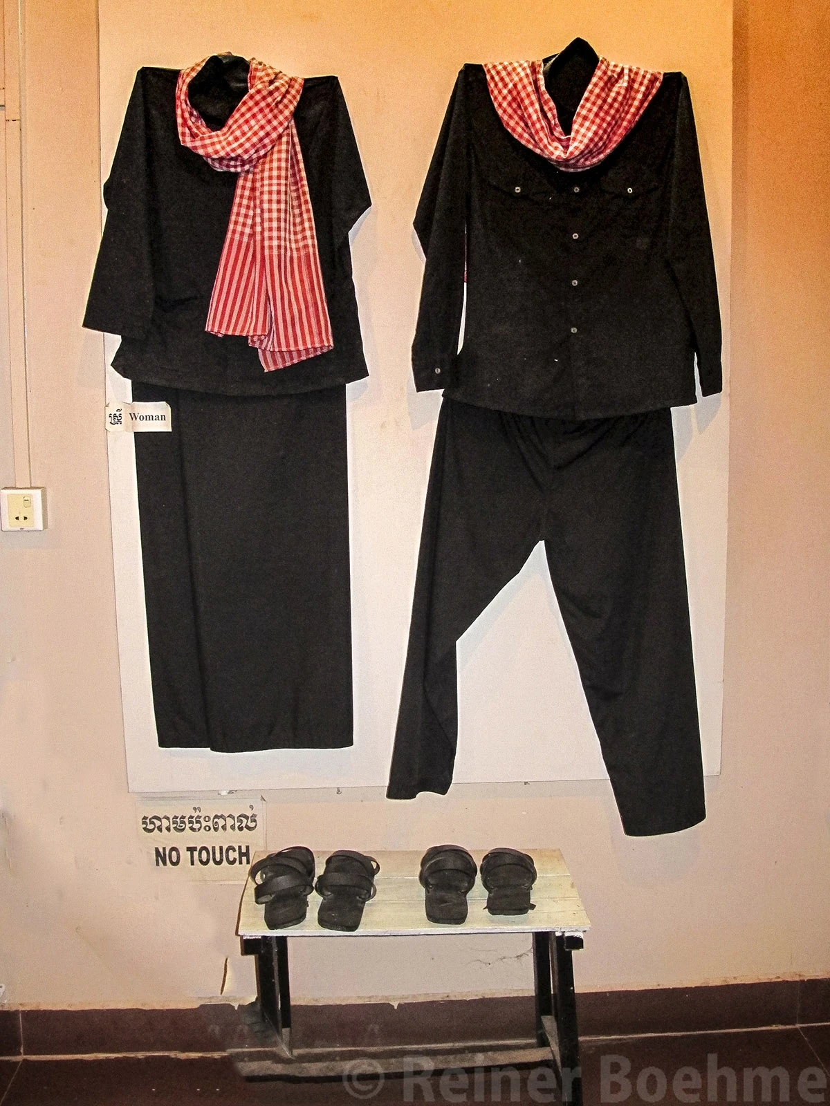 Outfit of Red Khmer, Pnom Penh – photo by Reiner Boehme