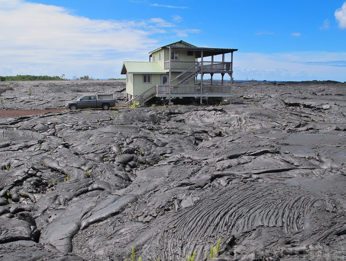 Run over by lava, Hawaii – photo by Reiner Boehme