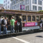 Busy cable car