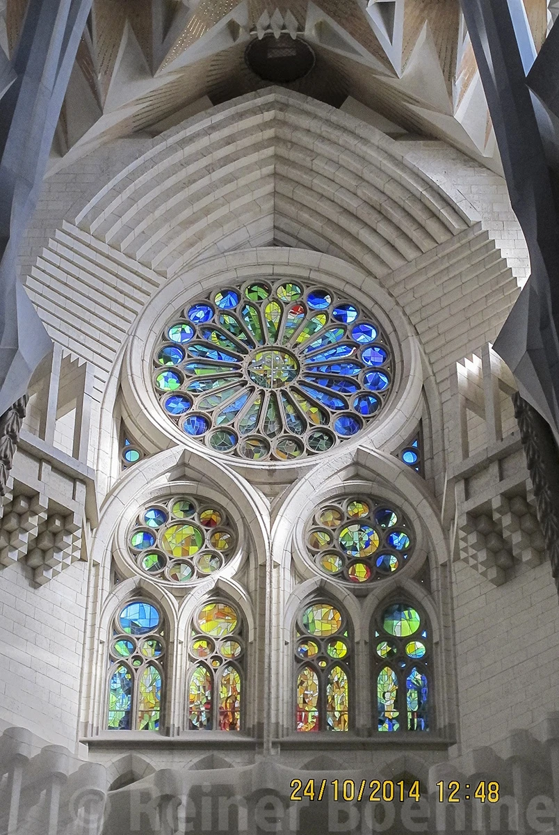 Interior of Sagrada Familia – photo by Reiner Boehme