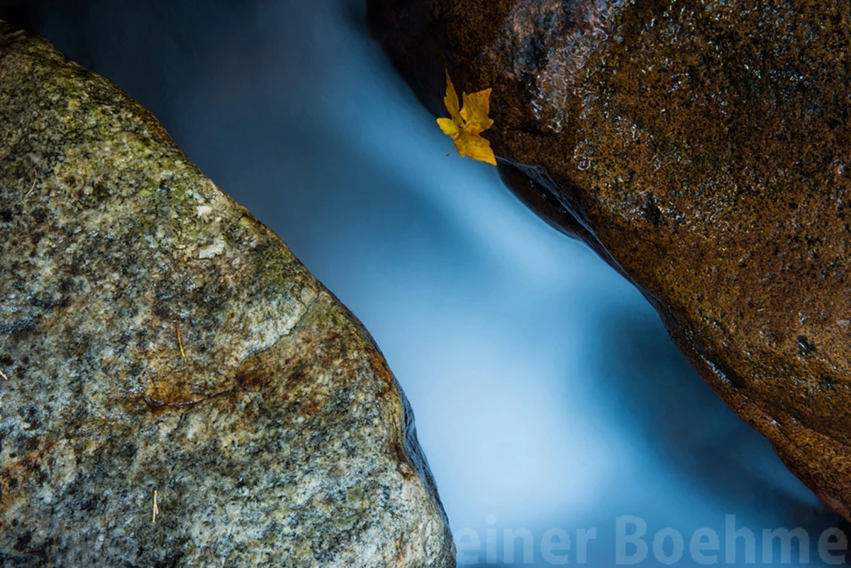 Below bridal veil falls, Yosemite – photo by Reiner Boehme