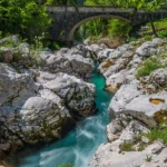 Soca river near the campground