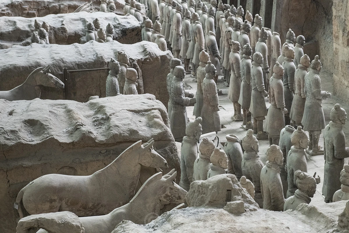 Lively horses, Xi'an Terracotta army – photo by Reiner Boehme