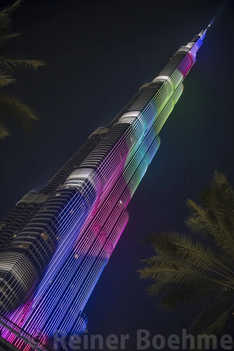 Burj Khalifa at night