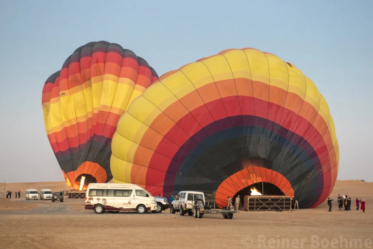 Ballon ride preparations