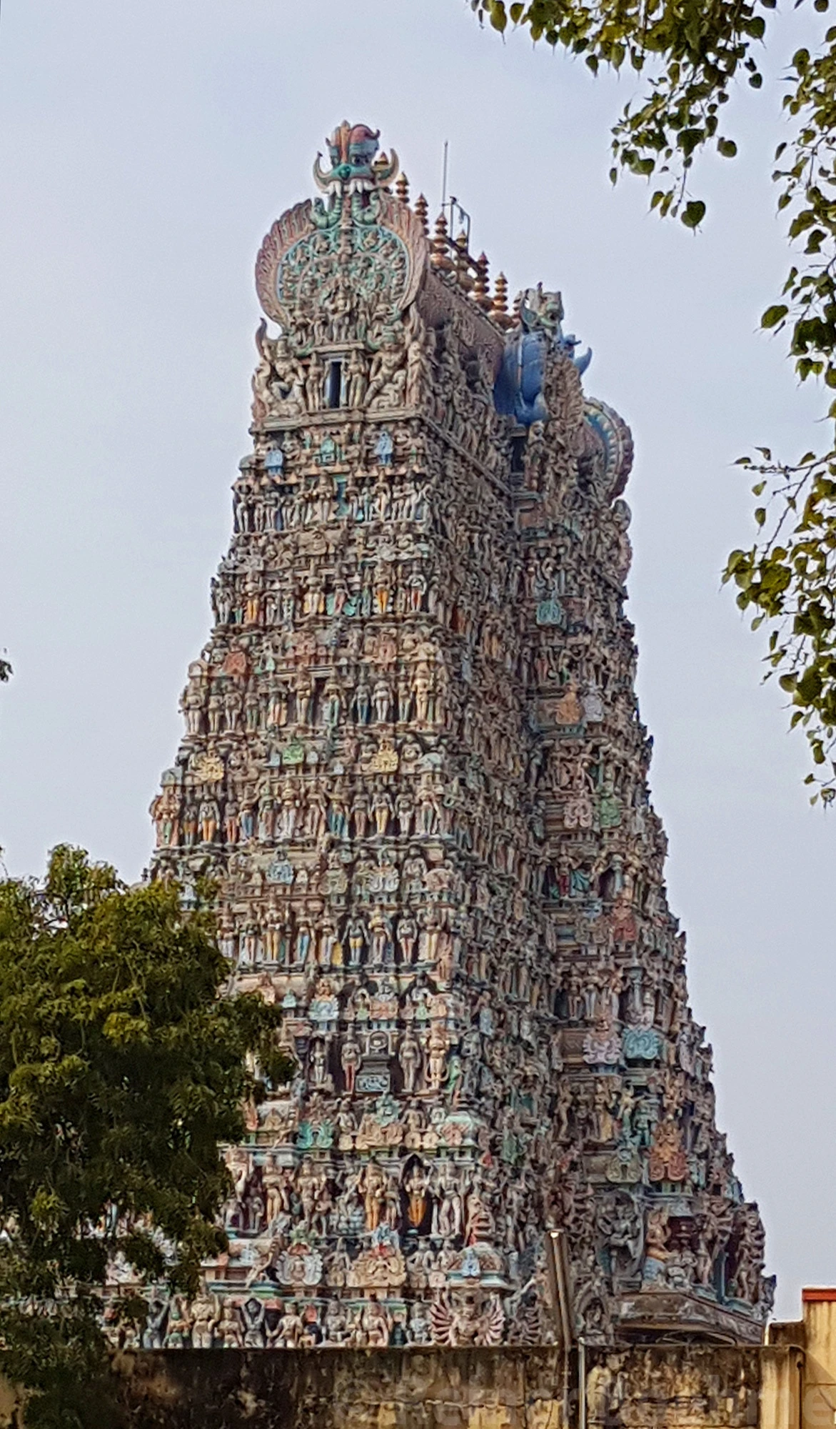 Meenakshi temple tower, Madurai – photo by Reiner Boehme