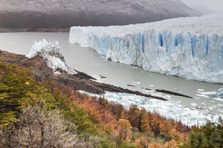 Fall at Perito Moreno glacier