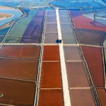 Salt drying beds