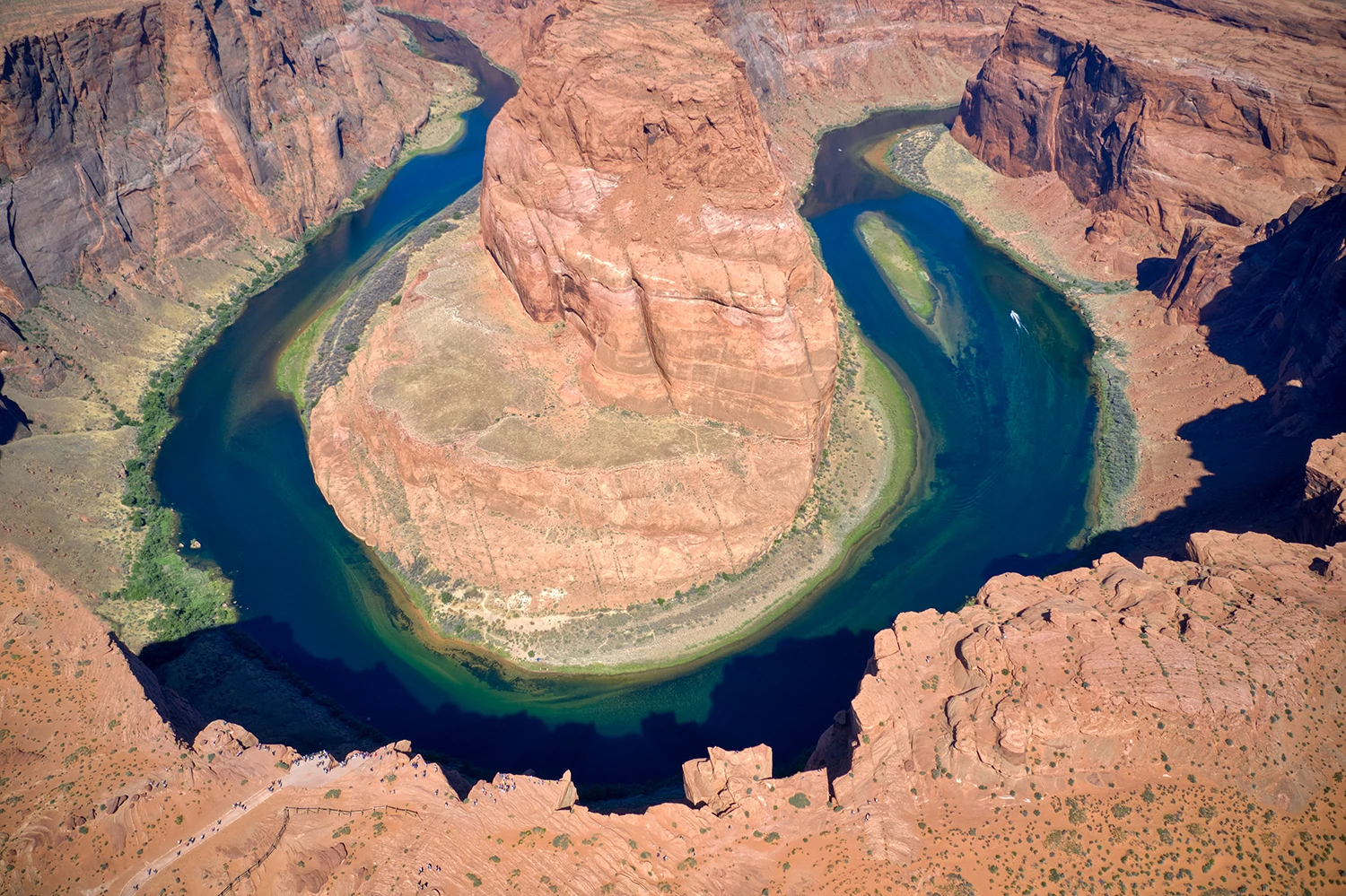 Horseshoe bend near Page, 2019 Tour – photo by Reiner Boehme