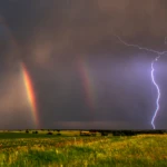 Lightning & rainbows at the same time