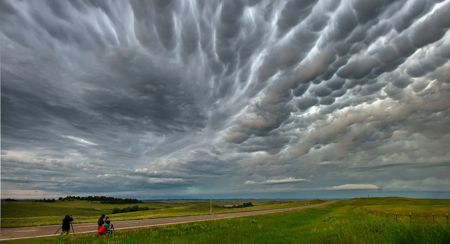 Mammatus clouds, Tornado alley 2019 – photo by Reiner Boehme