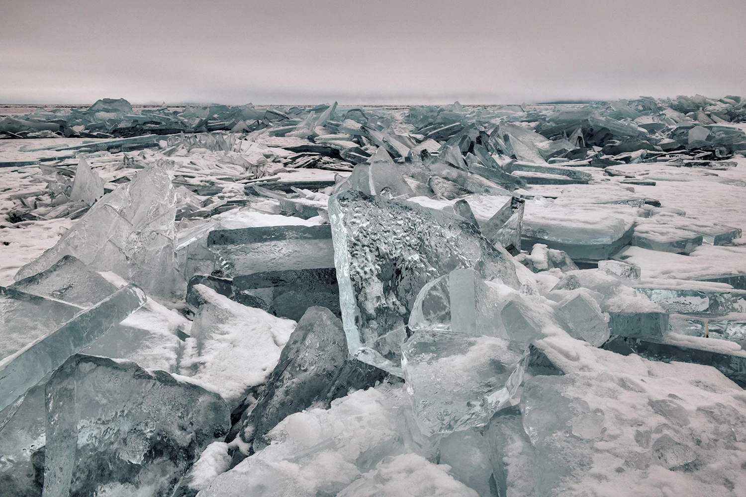 Ice floes I, Lake Baikal – photo by Reiner Boehme