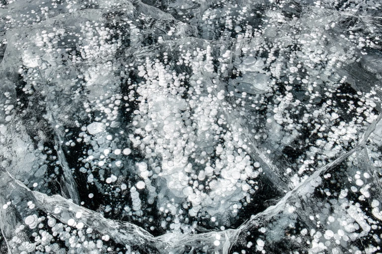 Frozen methane bubbles  VI