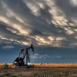 Oilpump at sunset