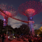 Light show at Marina Bay
