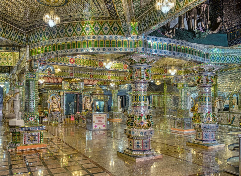 Glass Hindu Temple