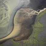 Effluent patterns enetering the sea