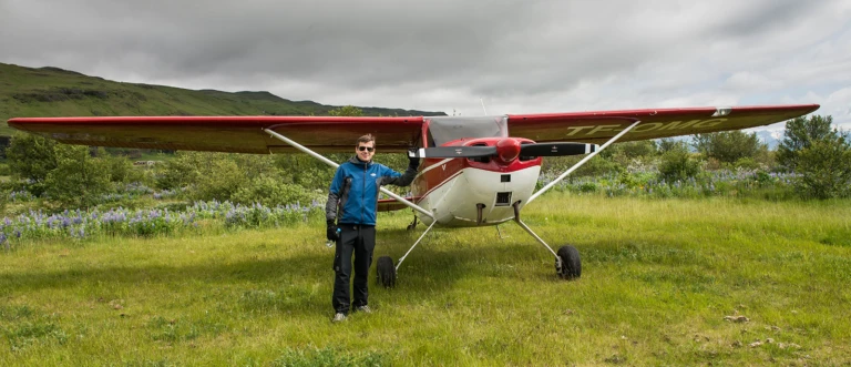 My plane and wonderful pilot