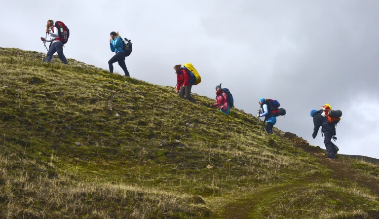 Start of a 5-day hike