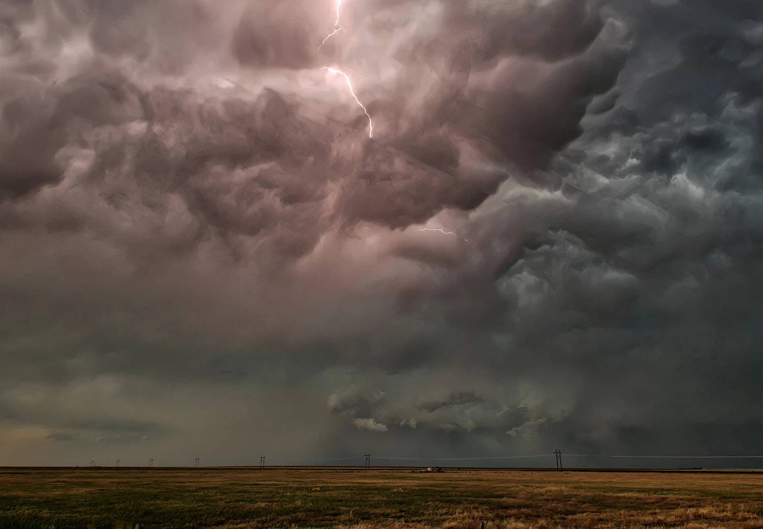 Lightning, Tornado alley 2019 – photo by Reiner Boehme
