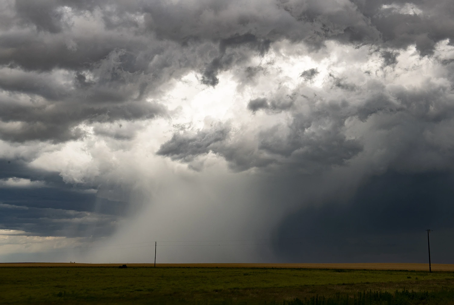 Hailstorm, Tornado alley 2019 – photo by Reiner Boehme