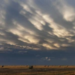Sunset with mammatus clouds