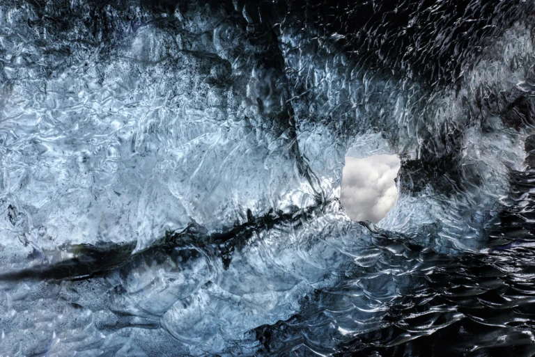 Inside the glacier