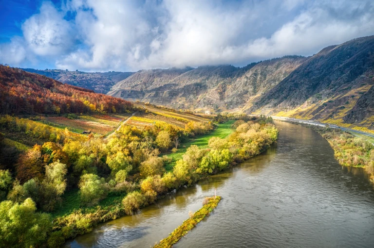Autumn colors by drone