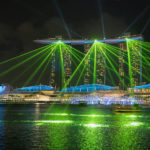 Light show at Marina Bay Sands