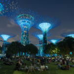 Light show at Marina Bay Sands