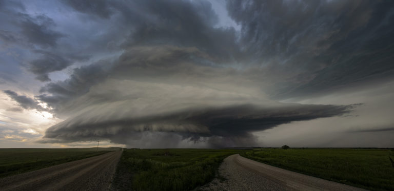 Typical anvil shape of supercell